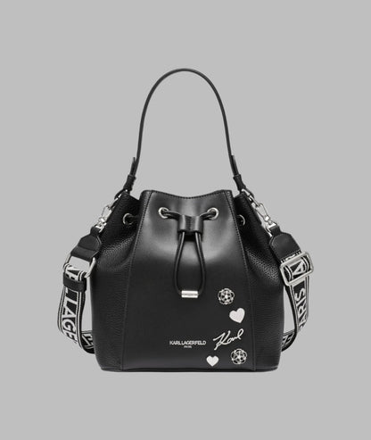 KarlLagerfeld Adele bucketbag black