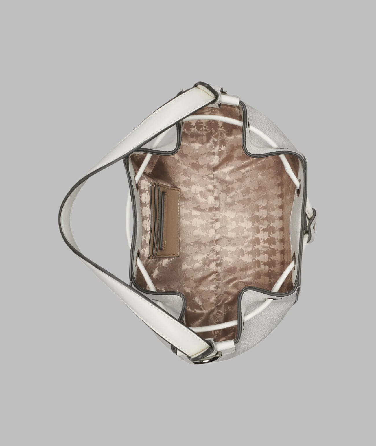 KarlLagerfeld Adele bucketbag white