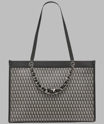 KarlLagerfeld Savoie monogram tote black