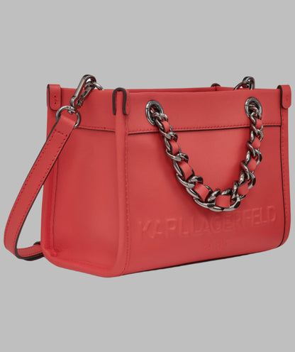 KarlLagerfeld Savoie small leather crossbody grenadine