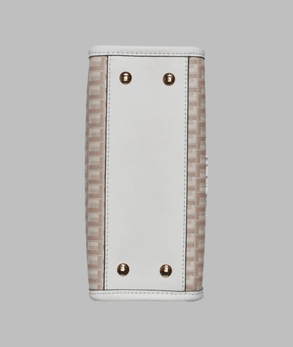 KarlLagerfeld Savoie small monogram crossbody white