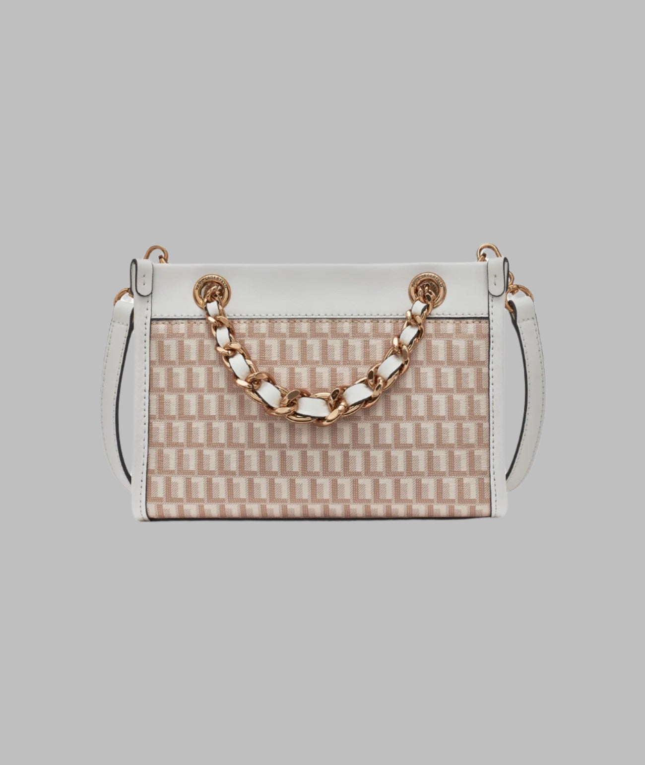 KarlLagerfeld Savoie small monogram crossbody white