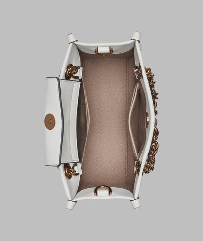 KarlLagerfeld Savoie small monogram crossbody white