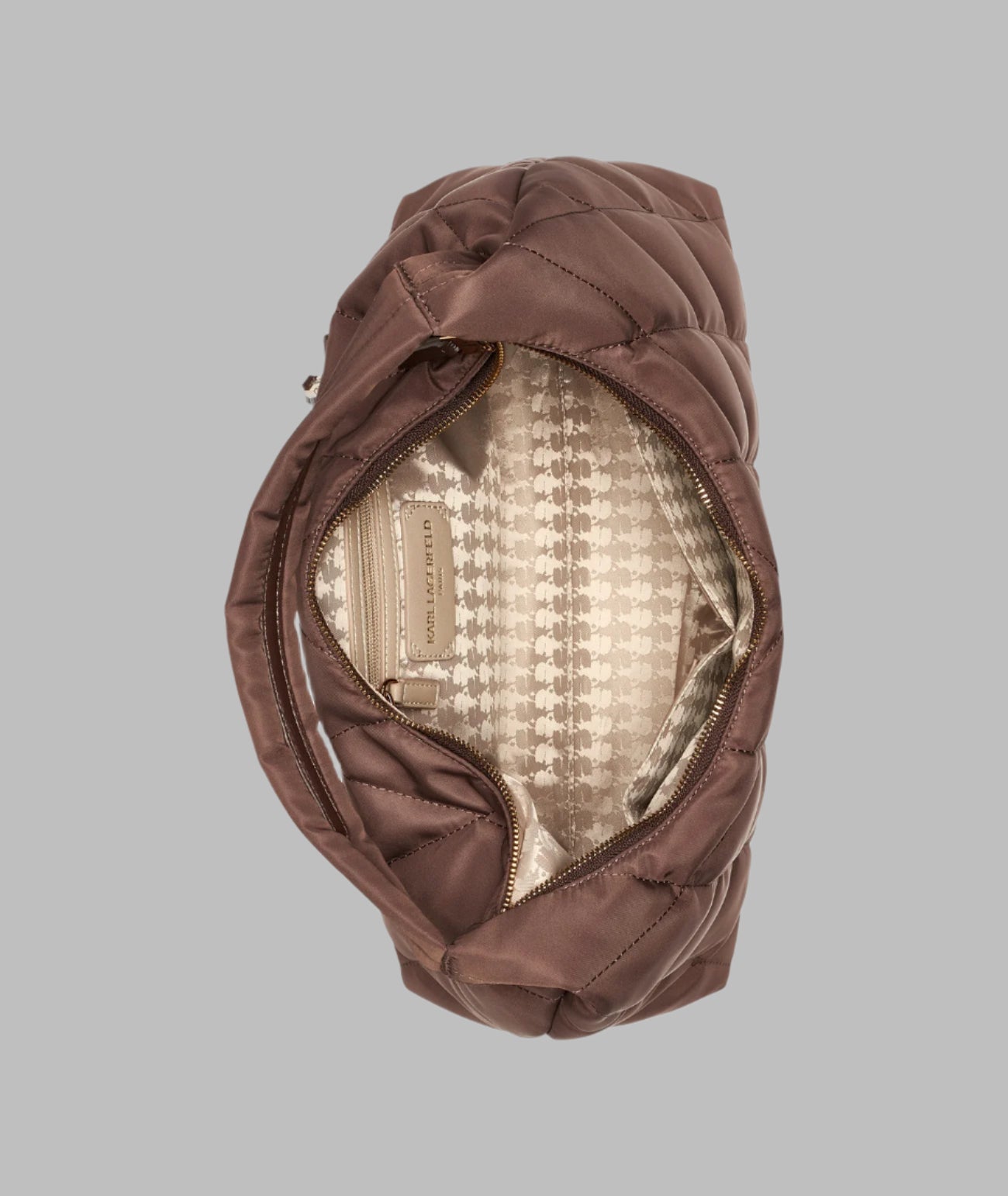 KarlLagerfeld Voyage med tote nylon brown