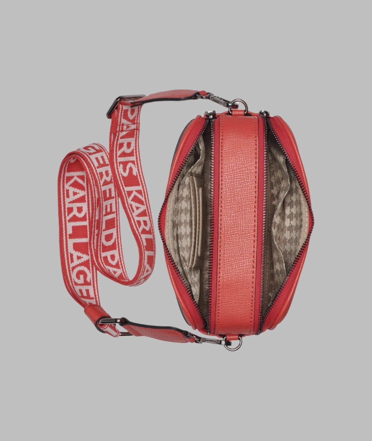 KarlLagerfeld Maybelle camera crossbody red