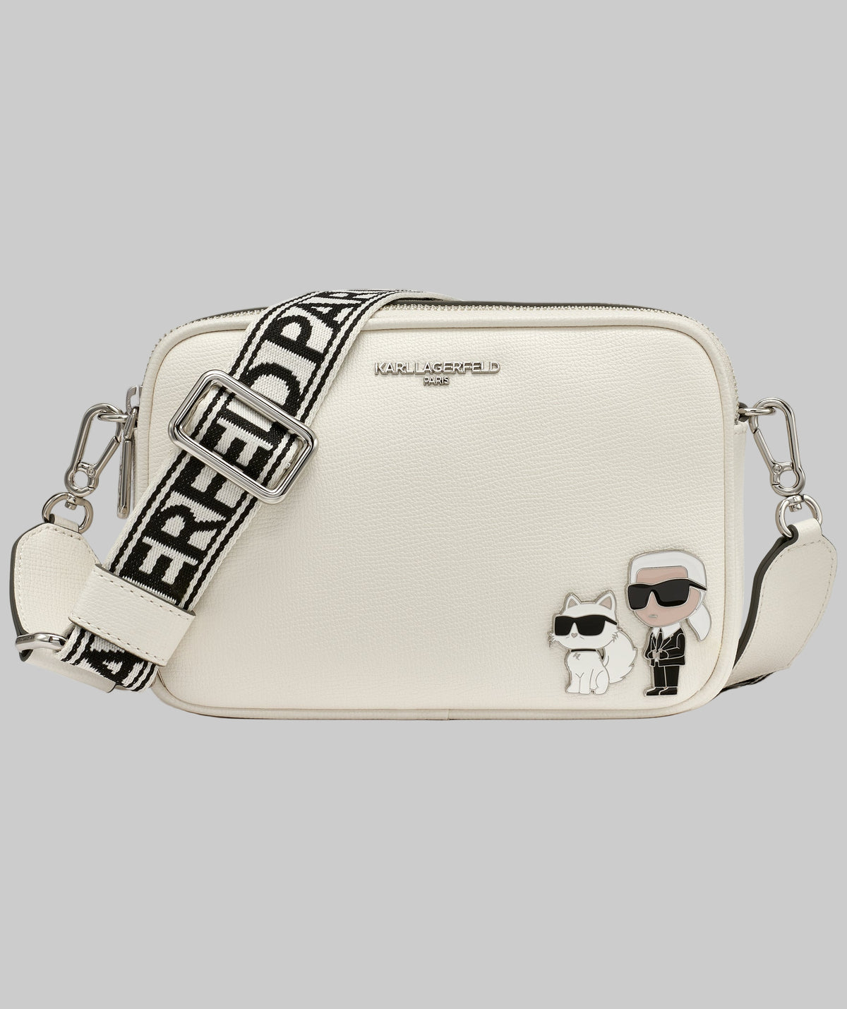 KarlLagerfeld Maybelle camera crossbody white