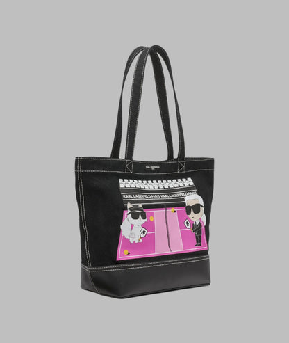 KarlLagerfeld Cannes east west tote black pickleball duo