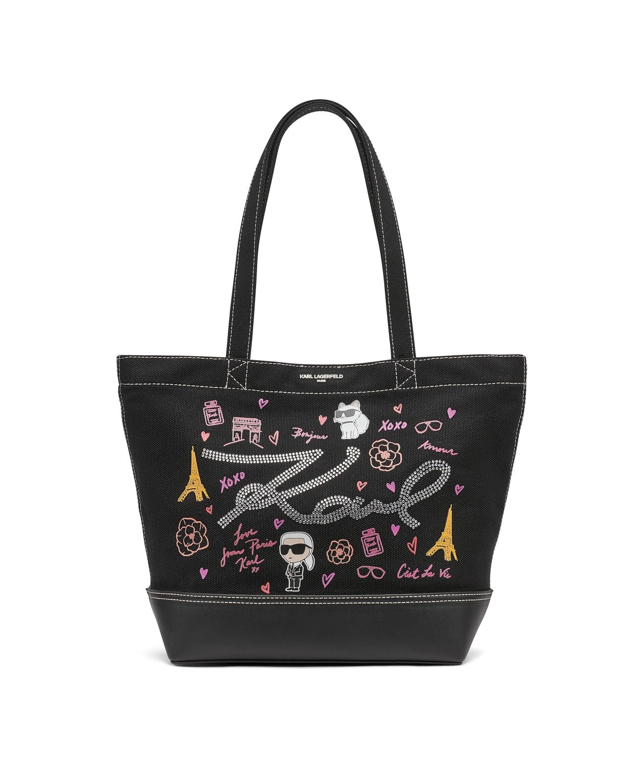 CANNES EAST WEST TOTE Black/Multi Black/Multi