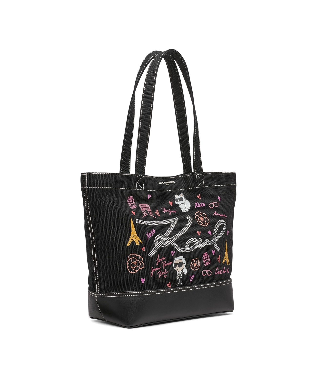 CANNES EAST WEST TOTE Black/Multi Black/Multi