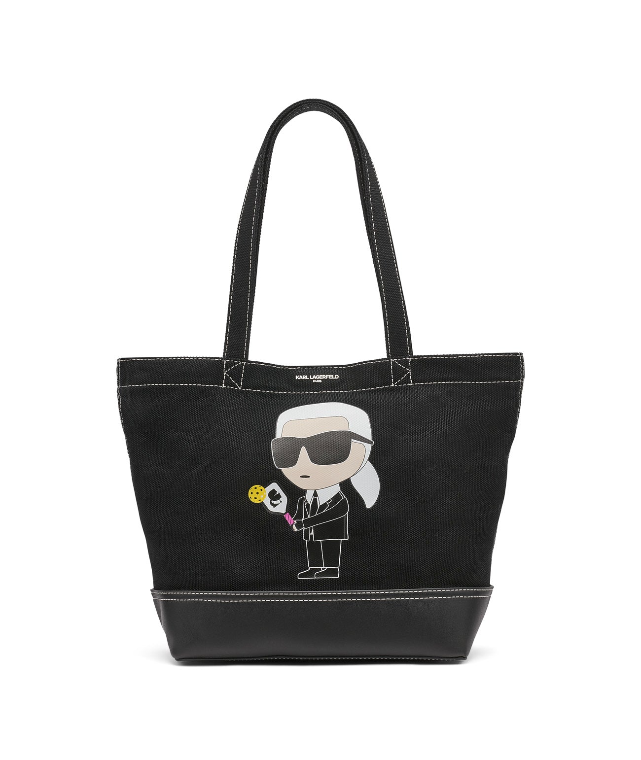 CANNES EAST WEST TOTE Black Pickleball Karl Black Pickleball Karl