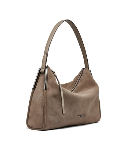 VALERIE SUEDE SHOULDER BAG Brown Brown