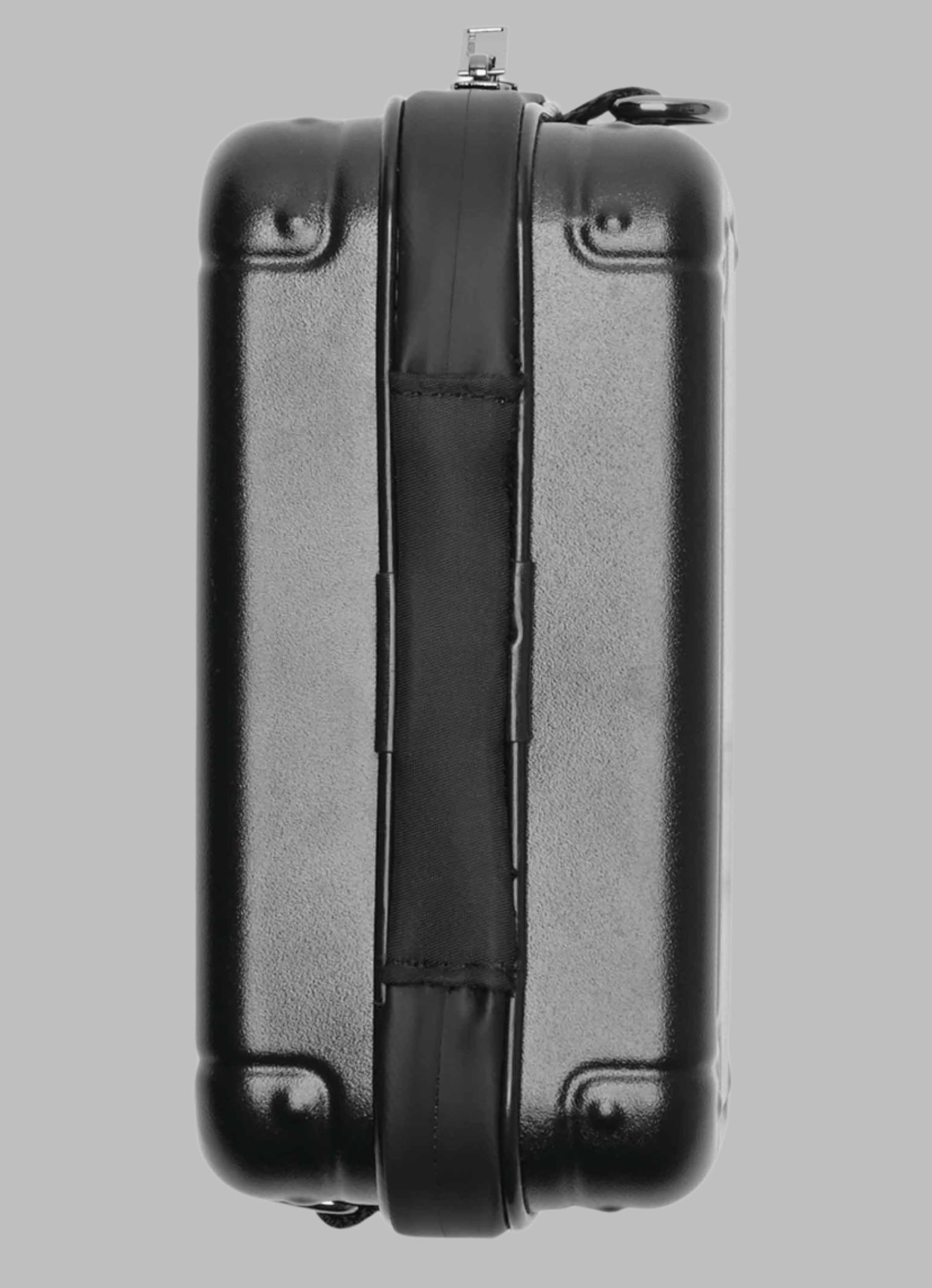 KarlLagerfeld Logo hard case crossbody with logo strap black