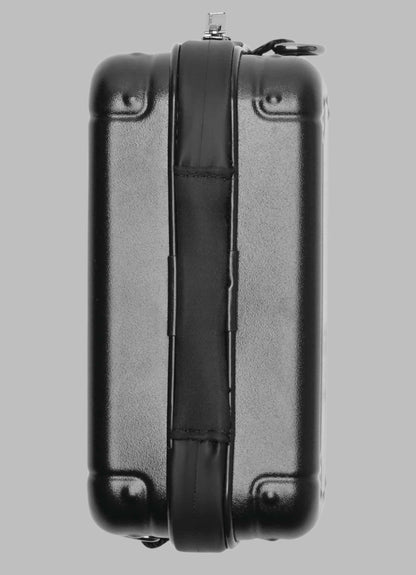 KarlLagerfeld Logo hard case crossbody with logo strap black