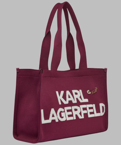 KarlLagerfeld Kristina large tote wine