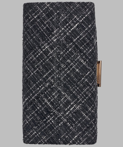 KarlLagerfeld Liana tweed shoulder bag black