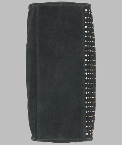 KarlLagerfeld Luciene medium tote with studs black