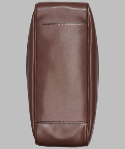 KarlLagerfeld Desiree small leather hobo bag brown