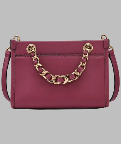 KarlLagerfeld Savoie small leather crossbody wine