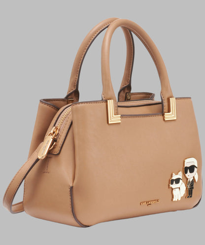 KarlLagerfeld Meribel crossbody with pins brown