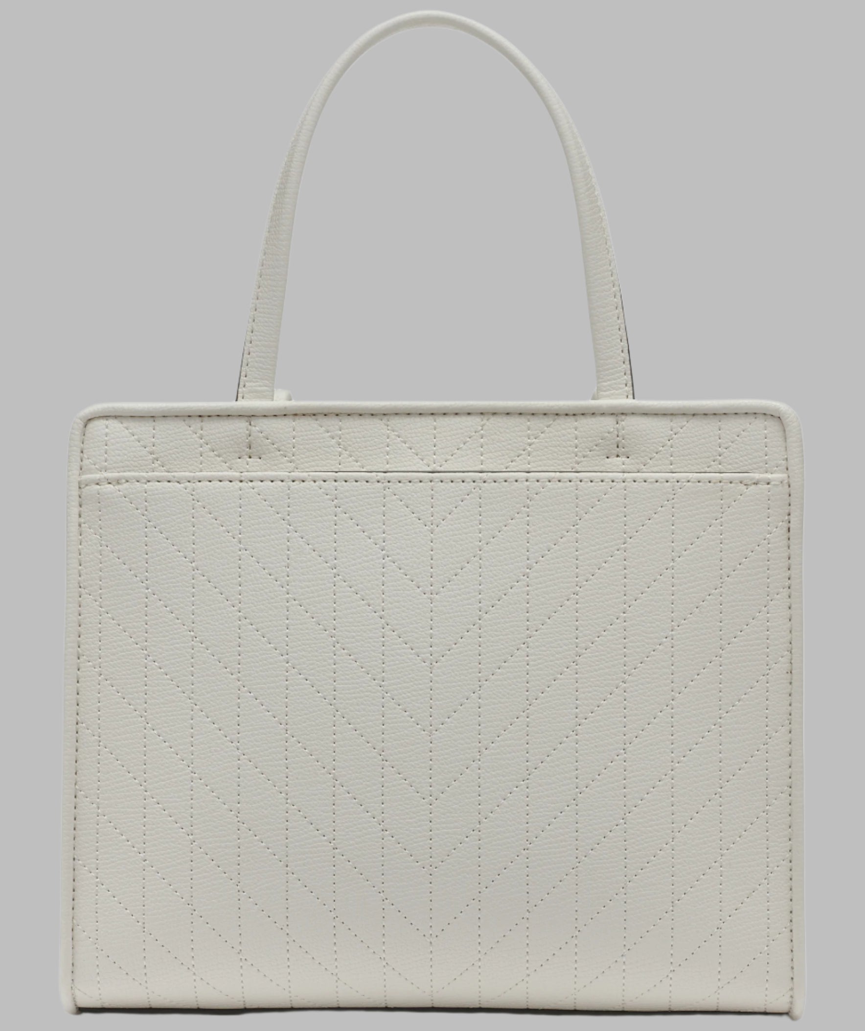 KarlLagerfeld Maybelle satchel with pins white