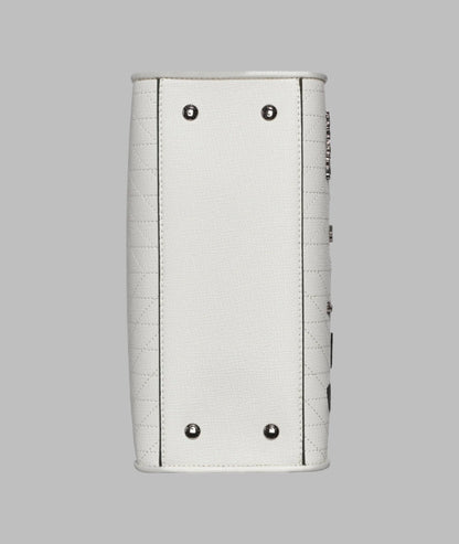 KarlLagerfeld Maybelle satchel with pins white