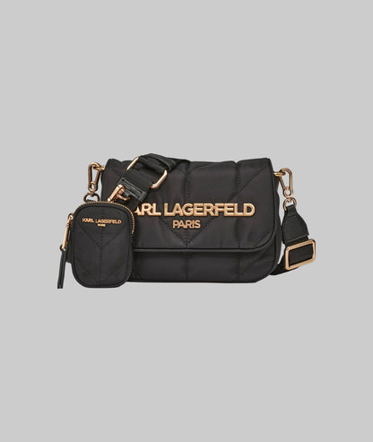 KarlLagerfeld Voyage logo crossbody black/gold