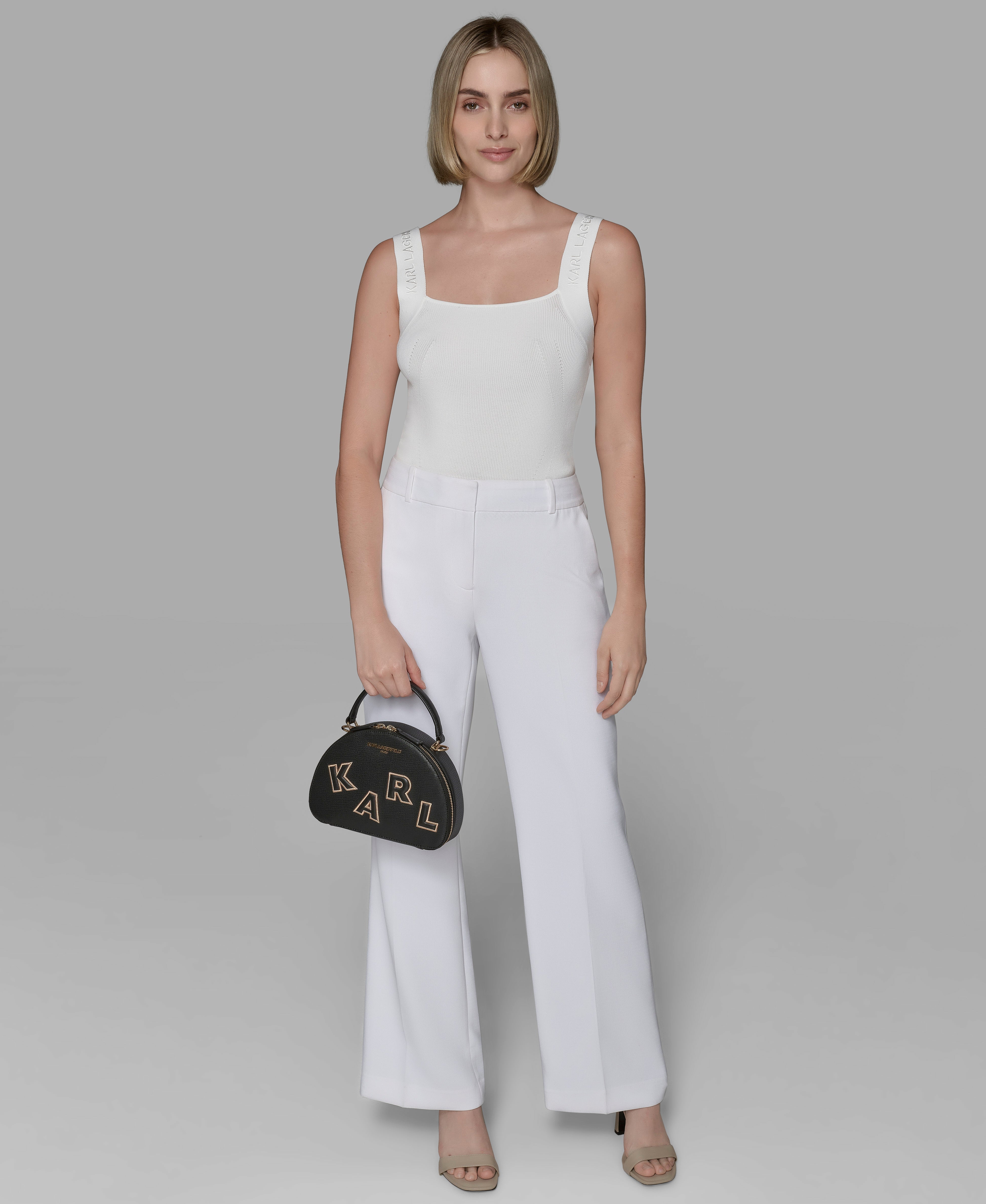 KarlLagerfeld Bellamy crossbody with pins black