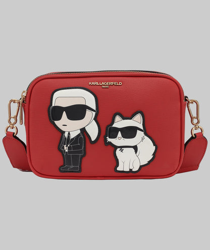 KarlLagerfeld Maybelle camera crossbody admiral red