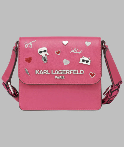 KarlLagerfeld Annette crossbody fuchsia