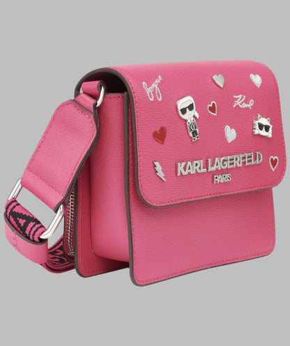KarlLagerfeld Annette crossbody fuchsia