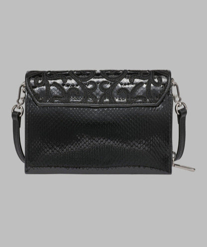 KarlLagerfeld Lourdes crossbody  black embriodered black
