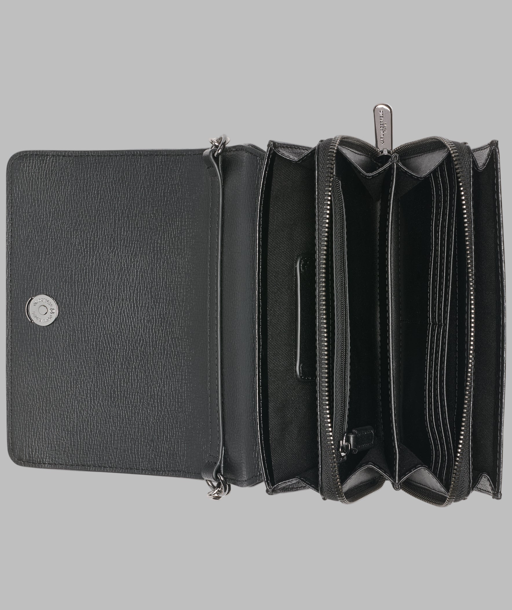 KarlLagerfeld Lourdes crossbody  black embriodered black