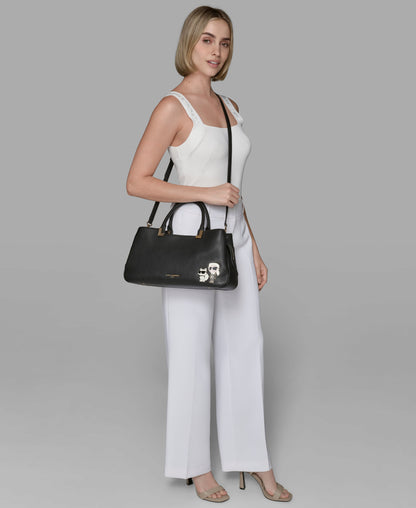 KarlLagerfeld Meribel satchel with pins black