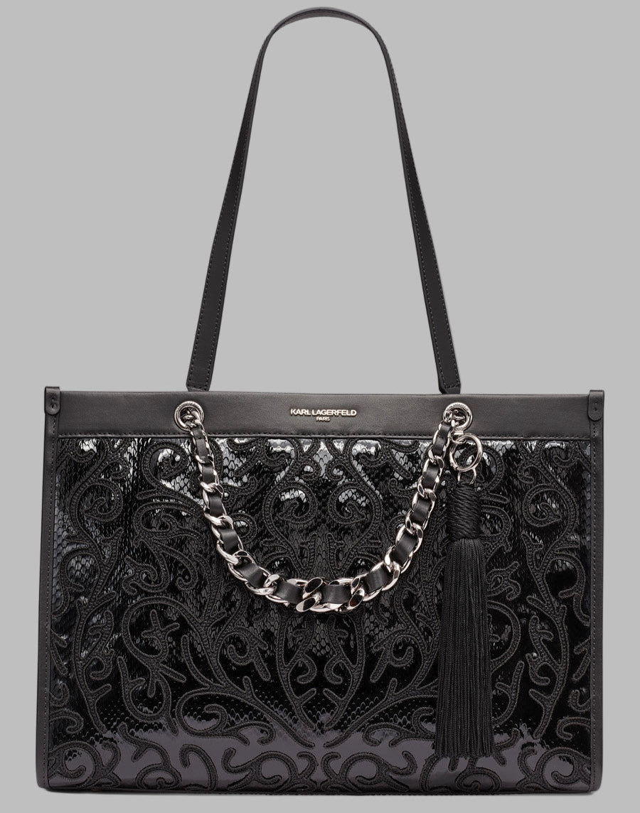 KarlLagerfeld Savoie tote black