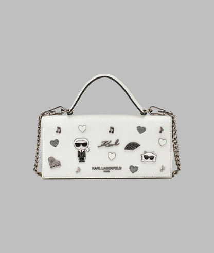KarlLagerfeld Jacqueline wallet with pins white
