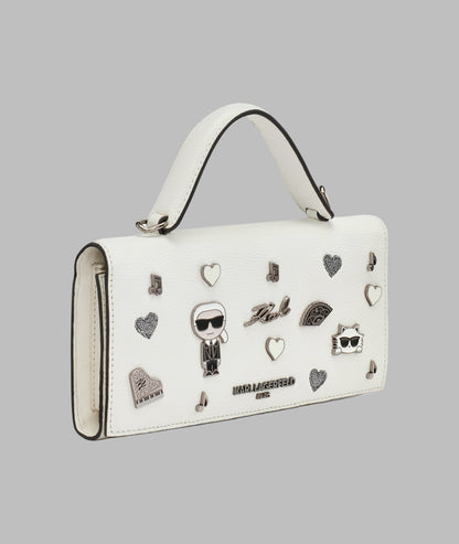KarlLagerfeld Jacqueline wallet with pins white