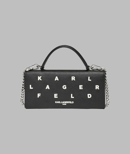 KarlLagerfeld Kosette crossbody bag with pins black