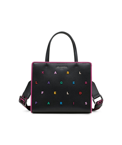 MAYBELLE SATCHEL KARL LETTERS Black Black