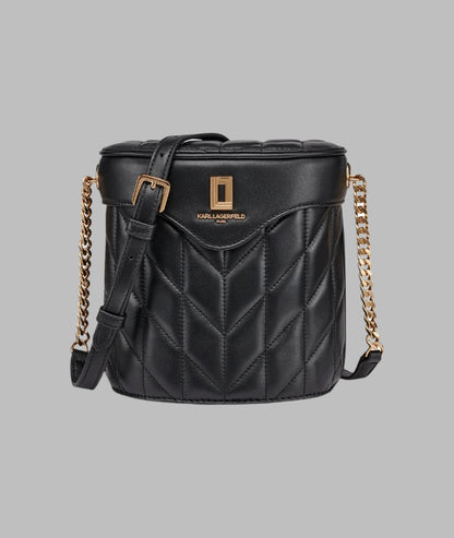 KarlLagerfeld Lafayette crossbody bucket bag black
