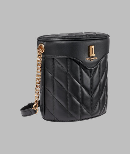 KarlLagerfeld Lafayette crossbody bucket bag black