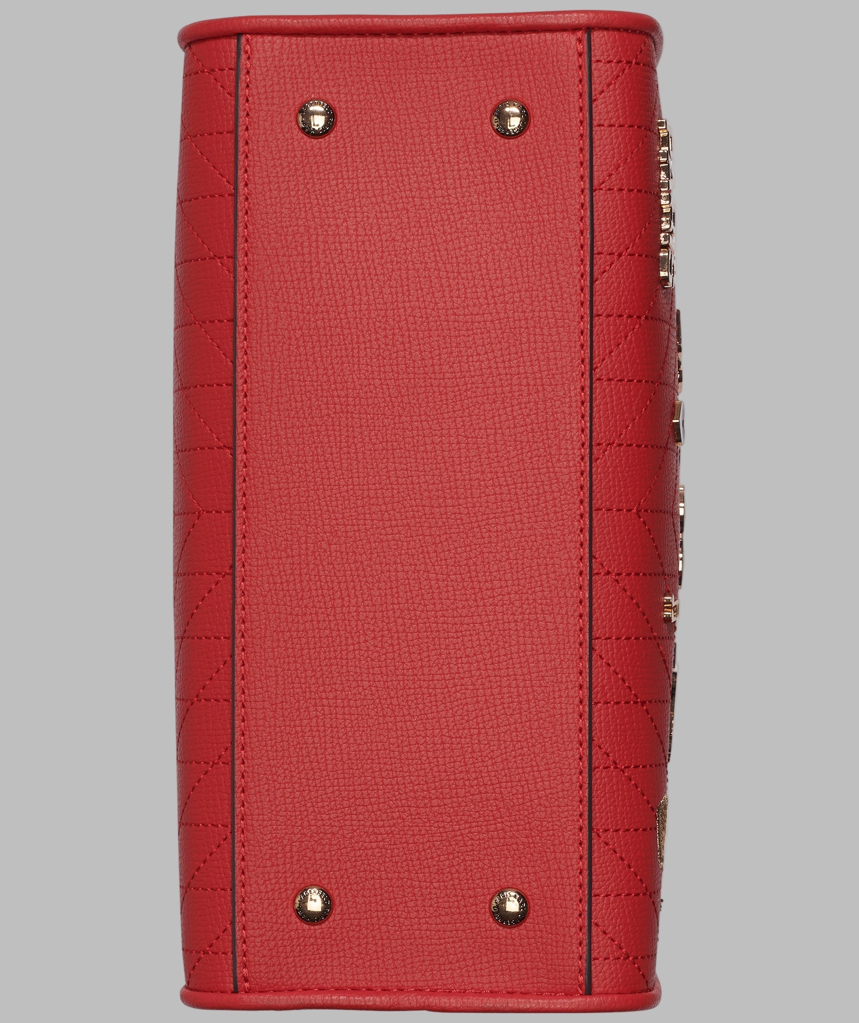 KarlLagerfeld Maybelle satchel with pins red