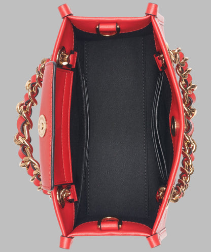 KarlLagerfeld Savoie small leather crossbody red