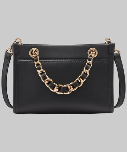 KarlLagerfeld Savoie small suede leather crossbody black