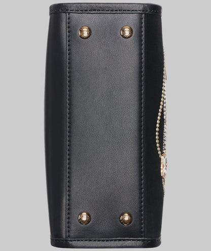 KarlLagerfeld Savoie small suede leather crossbody black