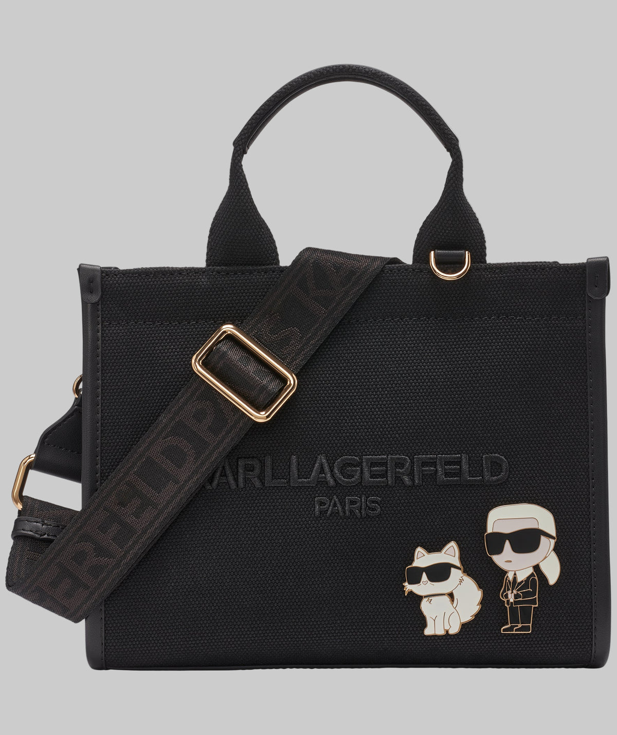 KarlLagerfeld Kristina small tote with top zipper black