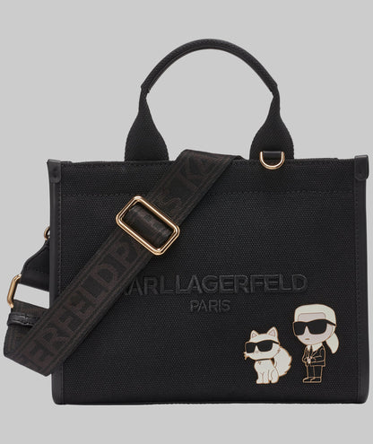 KarlLagerfeld Kristina small tote with top zipper black