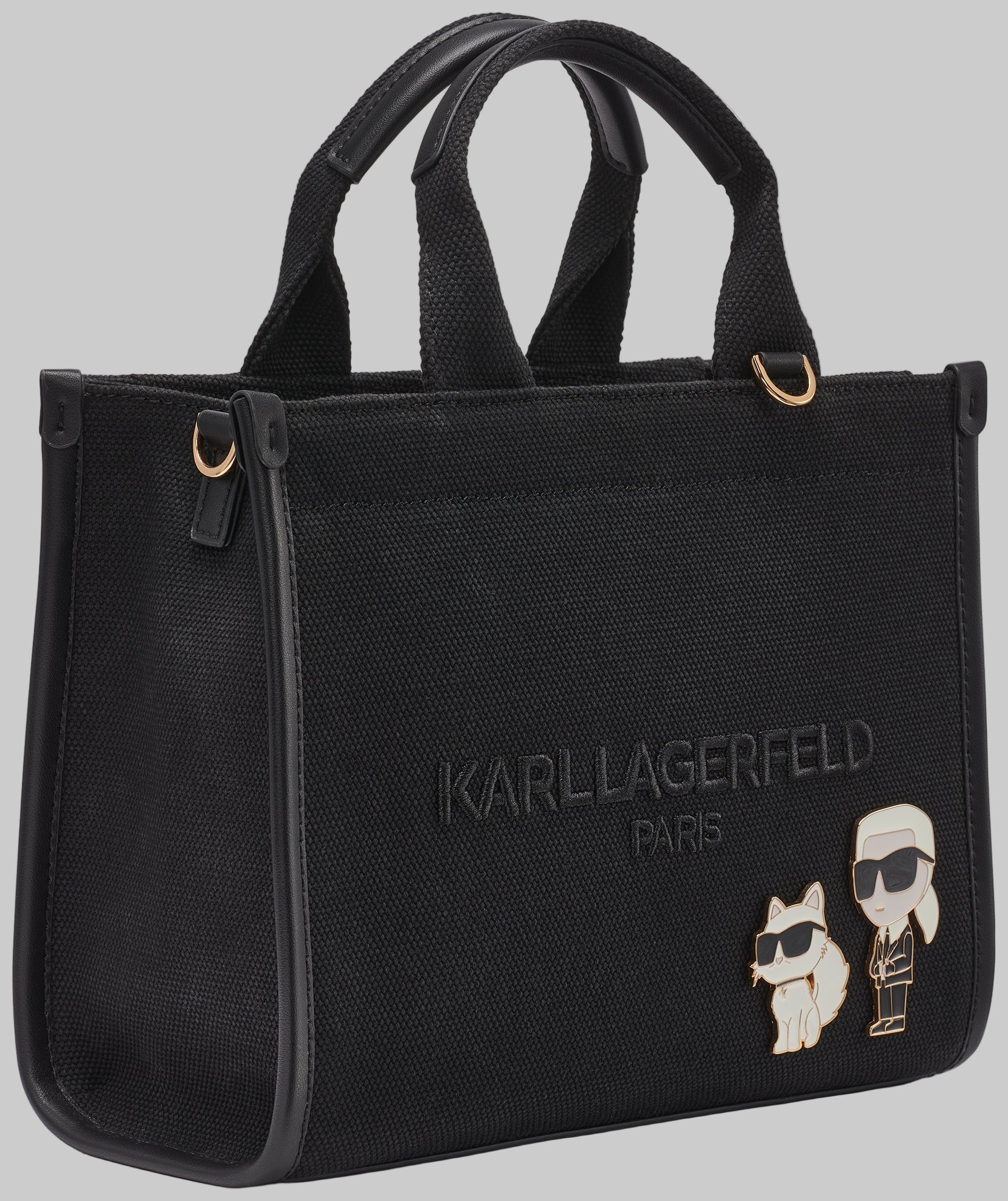 KarlLagerfeld Kristina small tote with top zipper black