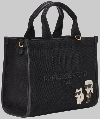 KarlLagerfeld Kristina small tote with top zipper black