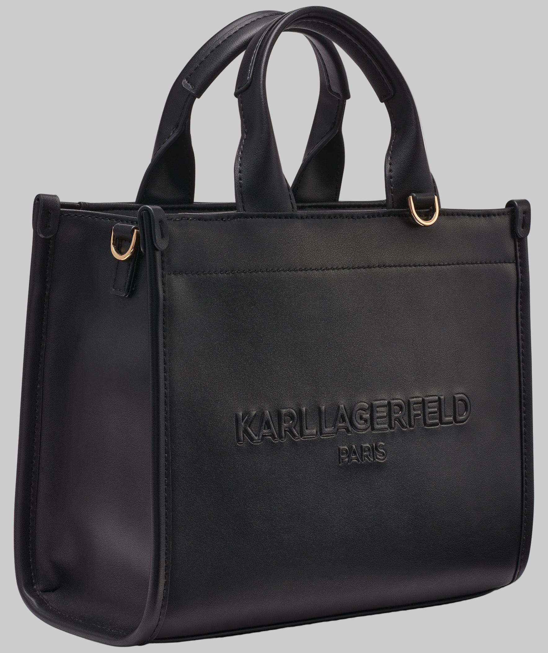 KarlLagerfeld Kristina small tote with top zipper black