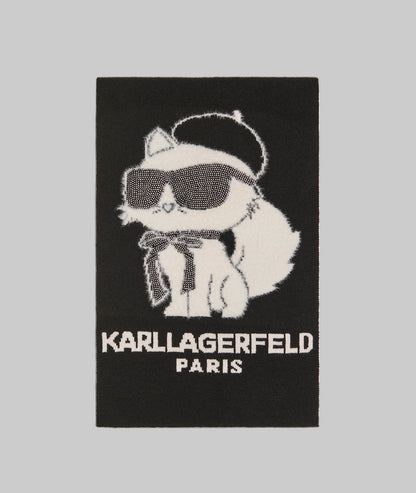 KarlLagerfeld C'est moi choupette scarf black